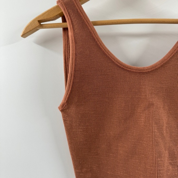 Urban Outfitters Out From Under Dual-Look Ribbed Tank Top – Brown, Size M/L - Picture 2 of 8